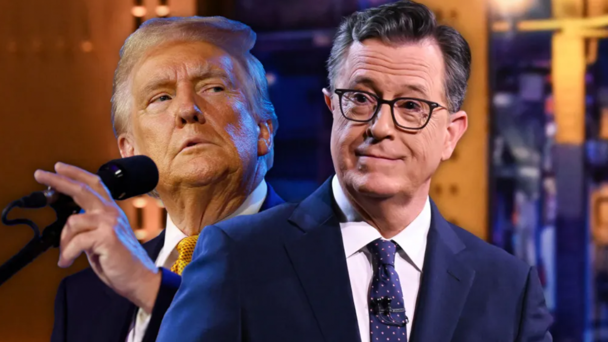 Stephen Colbert revine pe micile ecrane după viralizarea unui deepfake cu Donald Trump care îl aruncă la gunoi