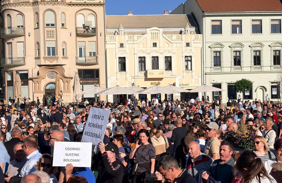 La Oradea, mitingul “spontan” pro-Bolojan a fost de fapt organizat de PNL