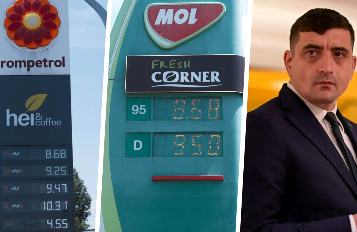 George Simion acuză guvernarea „pro-europeană” și postează poze cu prețul carburanților