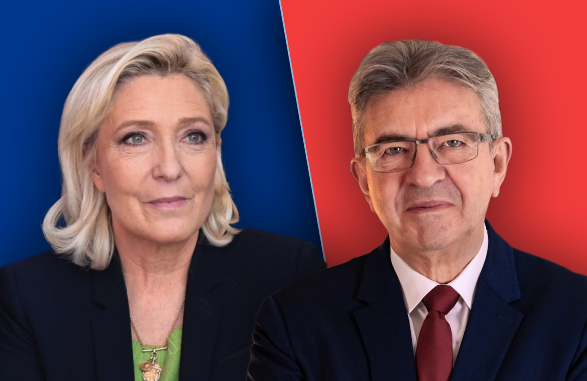 Le Pen (37%) vs Mélenchon (17%)