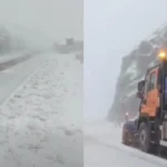 Zăpada a acoperit unul dintre cele mai spectaculoase drumuri din România. Au intrat utilajele de deszăpezire • Newsweek România