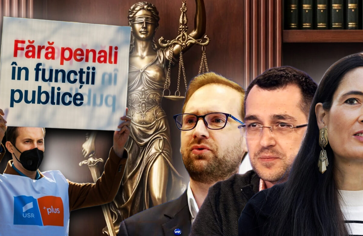 De la „Fără penali în funcții publice” au ajuns la „nicio funcție publică fără penali.” Cum s-a transformat USR din partidul celor care apără Justiția și se luptă cu corupția în partidul celor care se luptă cu Justiția