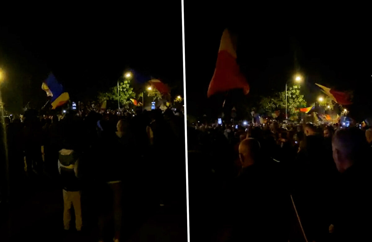 A șasea noapte de proteste în fața Arestului Central, unde este închis Călin Georgescu